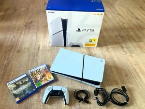 Sony Playstation 5 Slim spiele konsole PS5 slim wie neue mit 2 spiel + verpakung