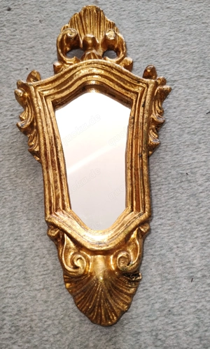 Vintage: Spiegel mit Goldrahmen 