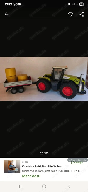Bruder Traktor mit ZUBEHÖR  Bild 3