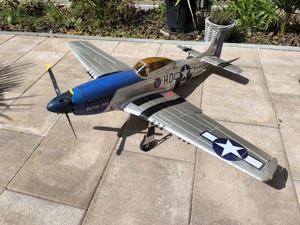 Fms mustang p51 blaue version 1400mm spannweite