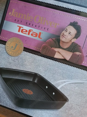 Tefal Jamie Oliver Premium E21141 Rechteck-Grillpfanne - Schwarz, 23x27cm