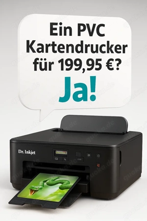 PVC Kartendrucker Starterpaket - Alles drin um sofort loszulegen - Kein Thermodrucker!