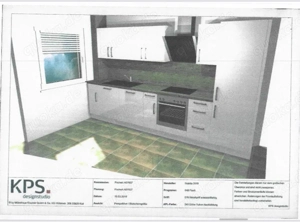 Küche mit dazugehörigem Sideboard (Neupreis 4.600,- EUR)