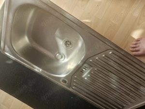 Verkaufen Edelstahl Spülbecken 860mmx435 top in ordnung