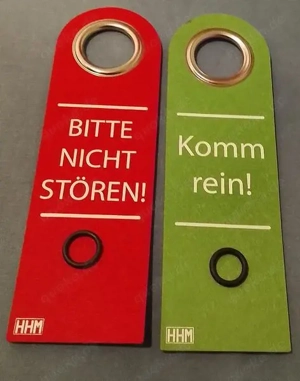 2 Stück HHM komm rein Schild bitte nicht stören Schild
