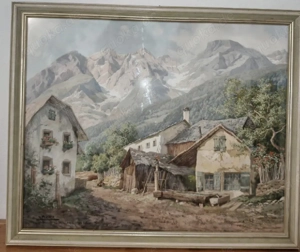 Originalgemälde Tirol - K. Flieher (Handgemalt) Bild 2