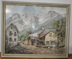 Originalgemälde Tirol - K. Flieher (Handgemalt) Bild 3