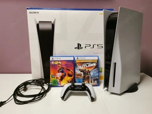 sony Playstation 5 original wie neue PS5 sony mit 2 spiel und verpakung 