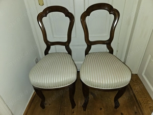 Antik! Stabiler, massiver Biedermeier Stuhl, gepolstert, um 1880, restauriert! TOP!