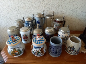 verschiedene Bierkrüge