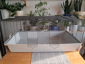  Käfig für Hamster, Wachteln oder Kaninchen (mit Zubehör)