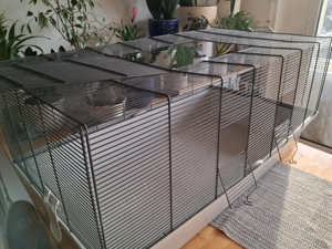  Käfig für Hamster, Wachteln oder Kaninchen (mit Zubehör) Bild 3