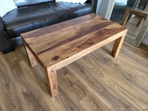 Massivholz Couchtisch 110x60x45cm Palisander Sheesham Sofatisch