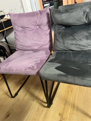 4 polstersühle Samtstühle 