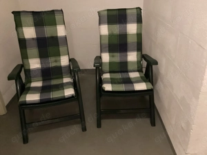 Gartenstühle Hochlehner mit Auflagen