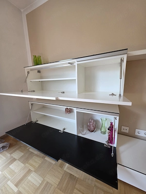 Wohnwand Wohnzimmerschrank Anbauwand 300 cm breit, neuwertig Bild 4