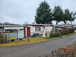 Dauerzelt zwei Karport u Gerätezelt