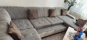 Wohnzimmer Couch mit Schlaffunktion 