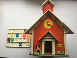 Fisher Price Play Family School Vintage Spielset 