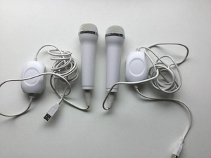USB Mikrofon Set Weiß für Konsole Spielkonsole 