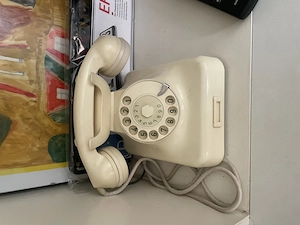 Telefon Bakelit elfenbeinfarben Post Mod 