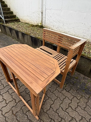 Balkonset Gartenset Eckbank Stuhl Tisch Stuhl