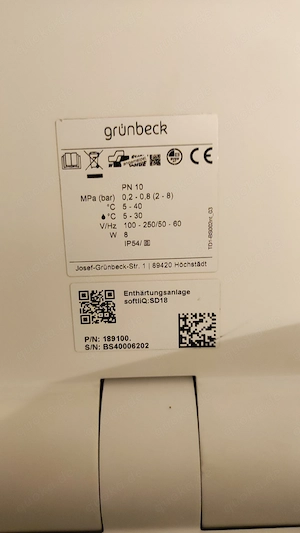 Verkaufe Wasserenthärtungsanlage VB 600,-  