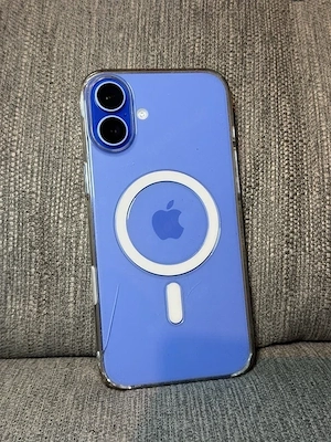 Apple iPhone 16 blau plus 128GB Speicher mit verpakung und serh guter Akku zustand 