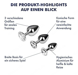 5 Anal Plugs Einzeln zur Abgabe Neu und Unbenutzt