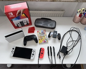 Nintendo switch Oled modell spielkonsole mit Verpakung plus super Mario party jamboree spiele 