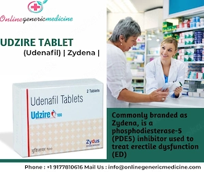 Check Udzire Tablet (Udenafil) | Zydena   Uses, Price & Side Effects Guide