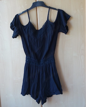 Damen - Overall, Kurzoverall, schwarz, Gr. XS bzw. ca. Gr. 34, FBSister Fishbone