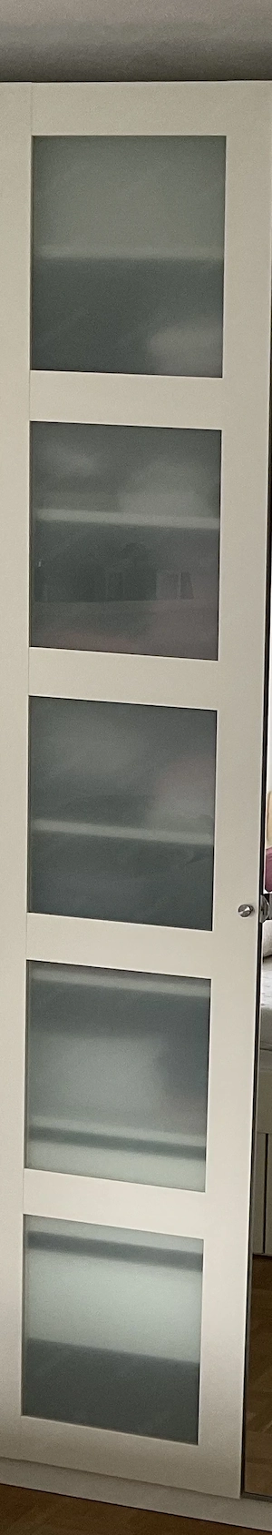 2x Pax BERGSBO weiß Frostglas