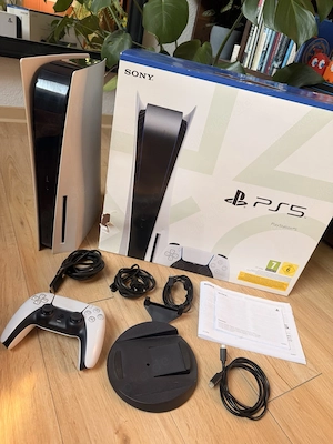 PlayStation 5 sony original PS5 laufwerk mit controllern und verpakung 
