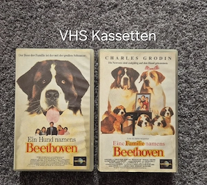 2 VHS Kassetten Ein Hund namens Beethoven 