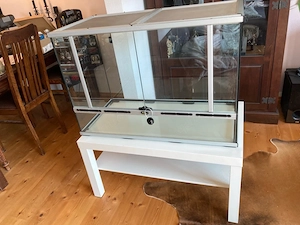 Profi Terrarium mit Alurahmen Unterschrank