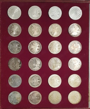 Sammlung 10 DM Gedenkmünzen (Silber)   Komplettsatz im Etui