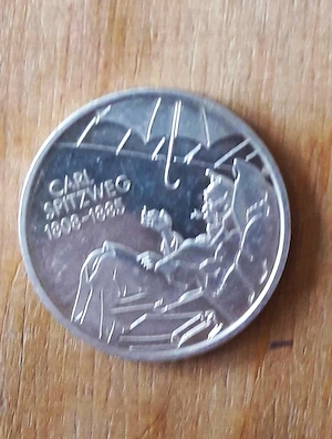 BRD 10 Euro Münze 2008 D Carl Spitzweg Silber