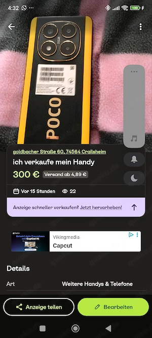 ich verkaufe mein Handy