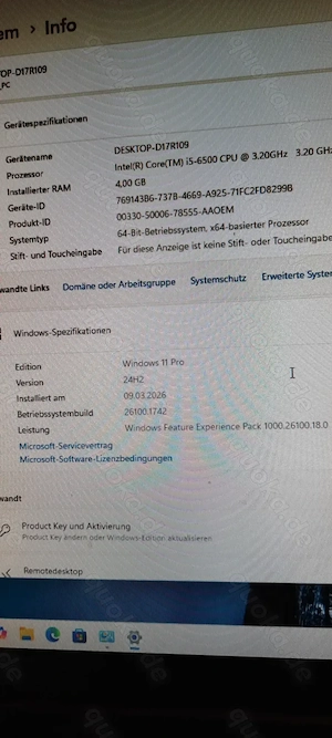 Komplett Pc mit Monitor an Selbstabholer zvk Bild 4