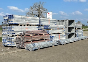 Layher Blitz Gerüst Malergerüst Putzgerüst Fassadengerüst gebraucht - komplett Set XXL - top Zustand