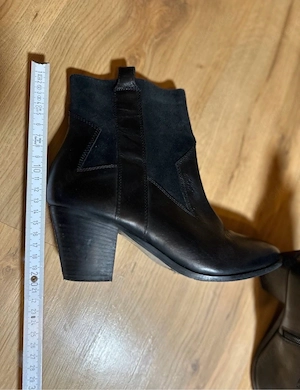Esprit    Leder Ankle Boots Stiefeletten   Gr. 39   Schwarz - Top Zustand 
