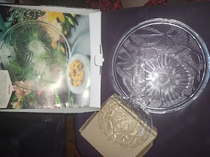 Tortenplatte mit 6 Dessertteller 