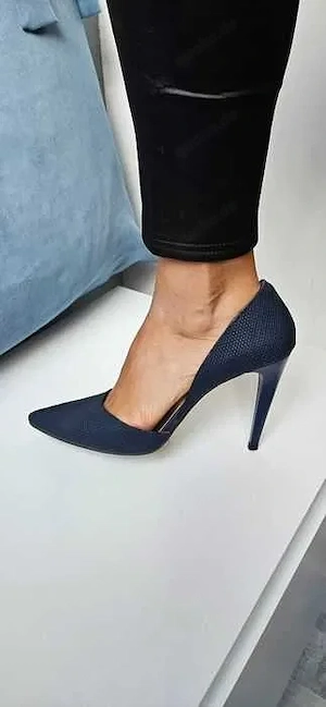 Damen-Stilettos, Größe 39, handgefertigt aus Schlangenleder