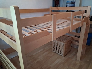 Hochbett - Doppelbett - auch für 2 Erwachsene