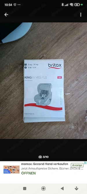Britax Römer King II ATS   LS Kindersitz (9 18 kg) Bild 3