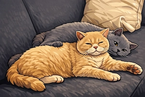 Liebevolles Katzenpärchen (3 Jahre) sucht gemeinsames Zuhause 