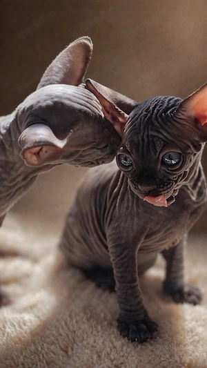 Devynx Kitten - Sphynx x Devon Rex