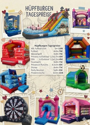 Hüpfburg Fußballdart mieten leihen Kindergeburtstag, Party, Event, Hochzeit 