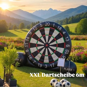 Hüpfburg Fußballdart mieten leihen Kindergeburtstag Event Hochzeit 